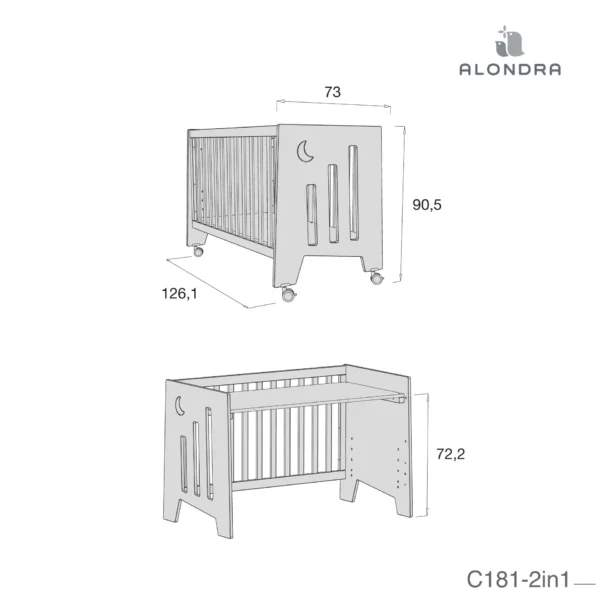 Մանկական օրորոց Alondra