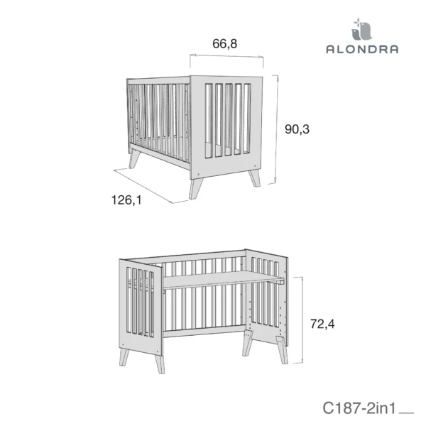 Մանկական օրորոց Alondra
