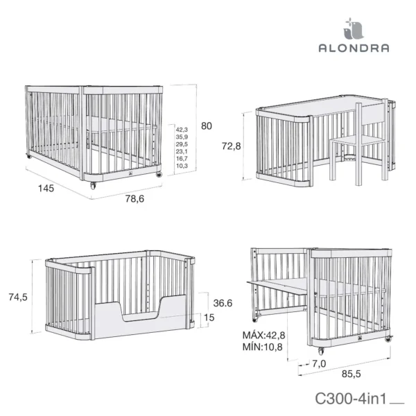 Մանկական օրորոց Alondra