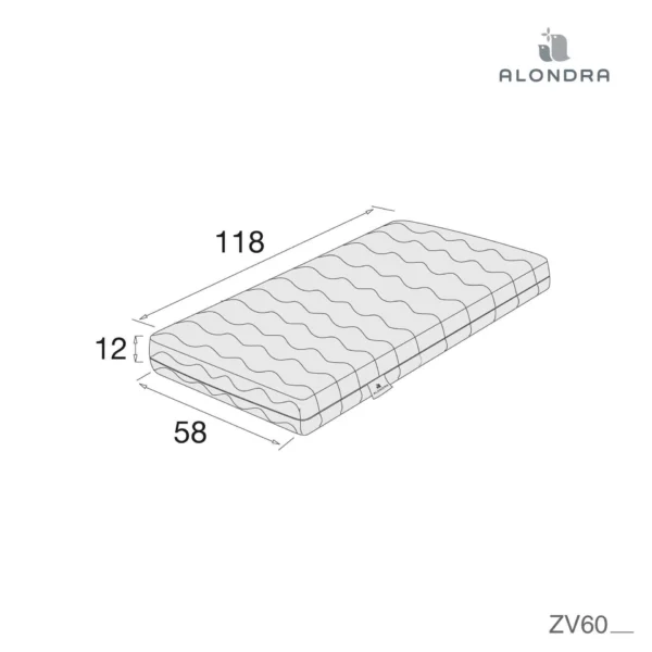 Fir Baby հիշողության փրփուրով ներքնակ Alondra