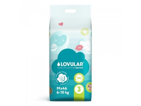 Տակդիր-վարտիք Lovular Sweet Kiss M 6-10 кг, 46 шт