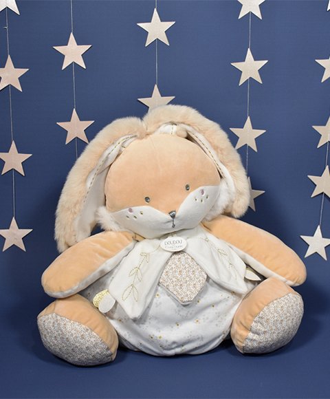 Փափուկ խաղալիք նապաստակ՝ գիշերանոց պահելու համար նախատեսված գրպանով -38 սմ