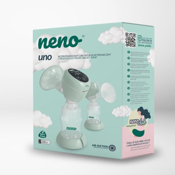 Neno Uno 2-փուլային անլար էլեկտրական կրծքի պոմպ, 150 մլ