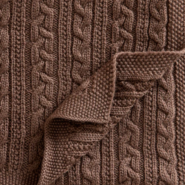 Տրիկոտաժե բրդից վերմակ։