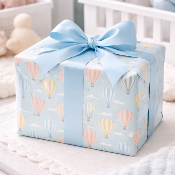 Օդապարիկների պրինտով փաթեթավորման թուղթ