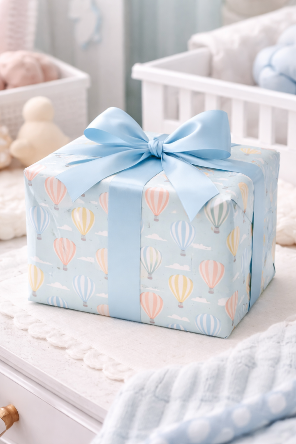 Օդապարիկների պրինտով փաթեթավորման թուղթ