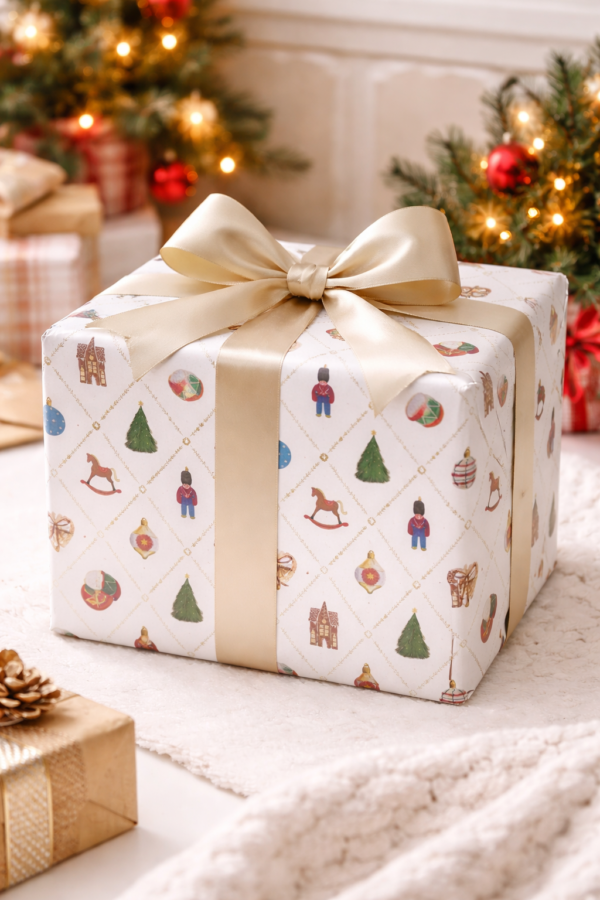 Ամանորյա պրինտով փաթեթավորման թուղթ