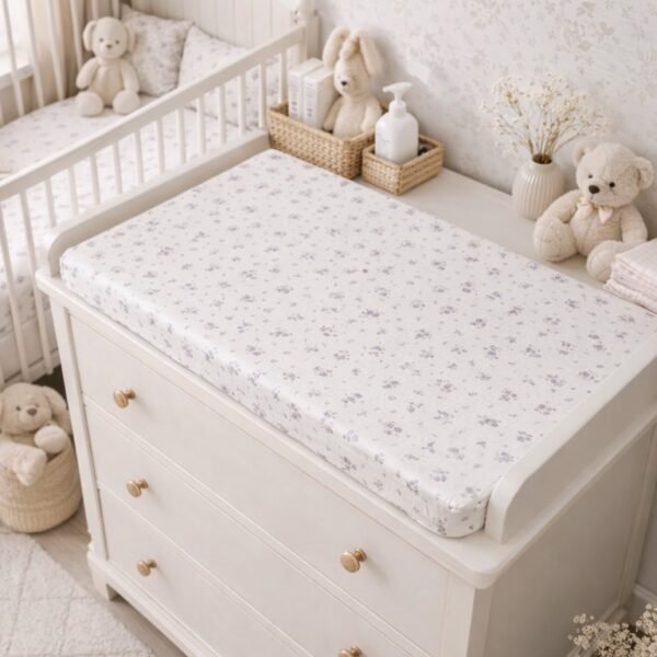 Բարուրափոխման ներքնակ Purple flowers