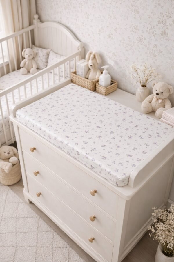 Բարուրափոխման ներքնակ Purple flowers